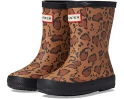 Hunter Kids Original First Classic Leopard Print Boot (Toddler/Little Kid)
